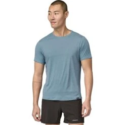 Patagonia Capilene Cool Lightweight Short-Sleeve Shirt - Men's -Outdoor Sports Store LIPLGRSTBLXD